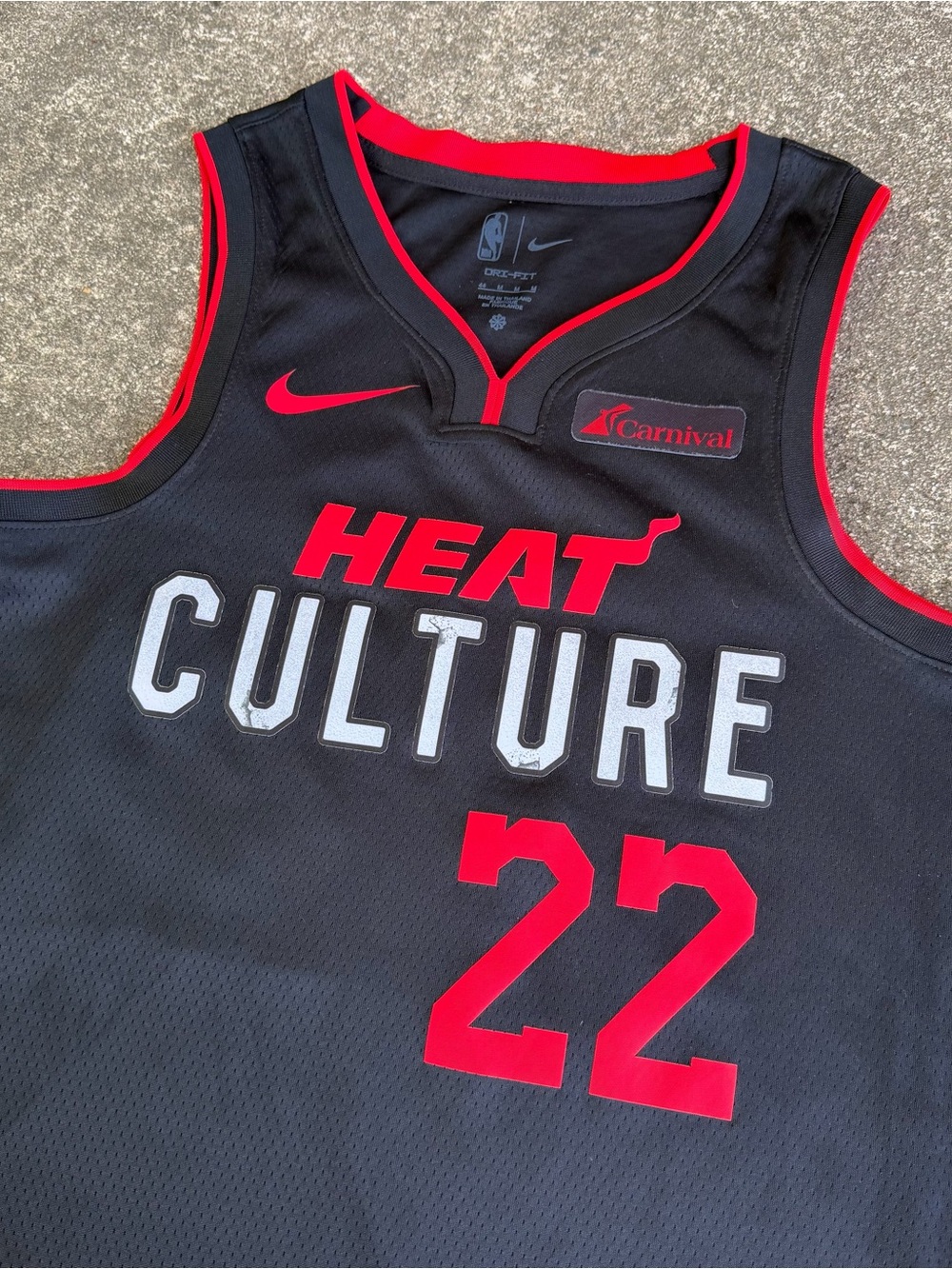 Miami Heat 2023/24 City Edition Jimmy Butler #22 Nike NBA Swingman Jersey 44 Med